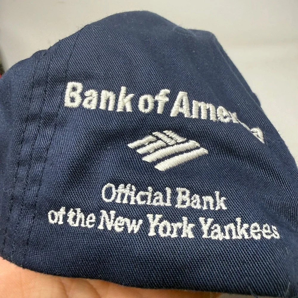 Team MLB New York Yankees Hat Navy Blue Bank of America Adjustable Baseball Cap